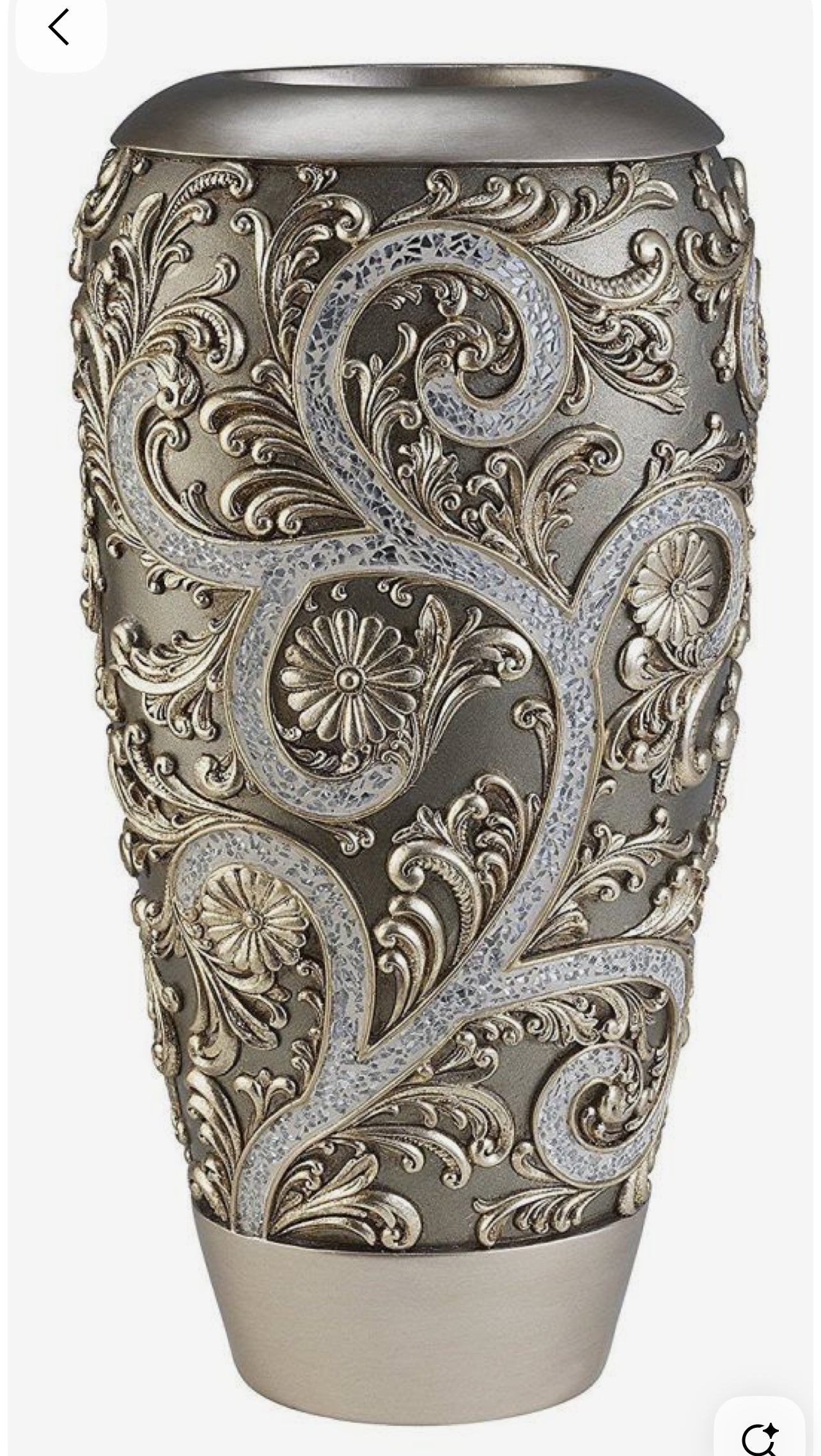 Elegant silver vine design decorative 5 pc Set