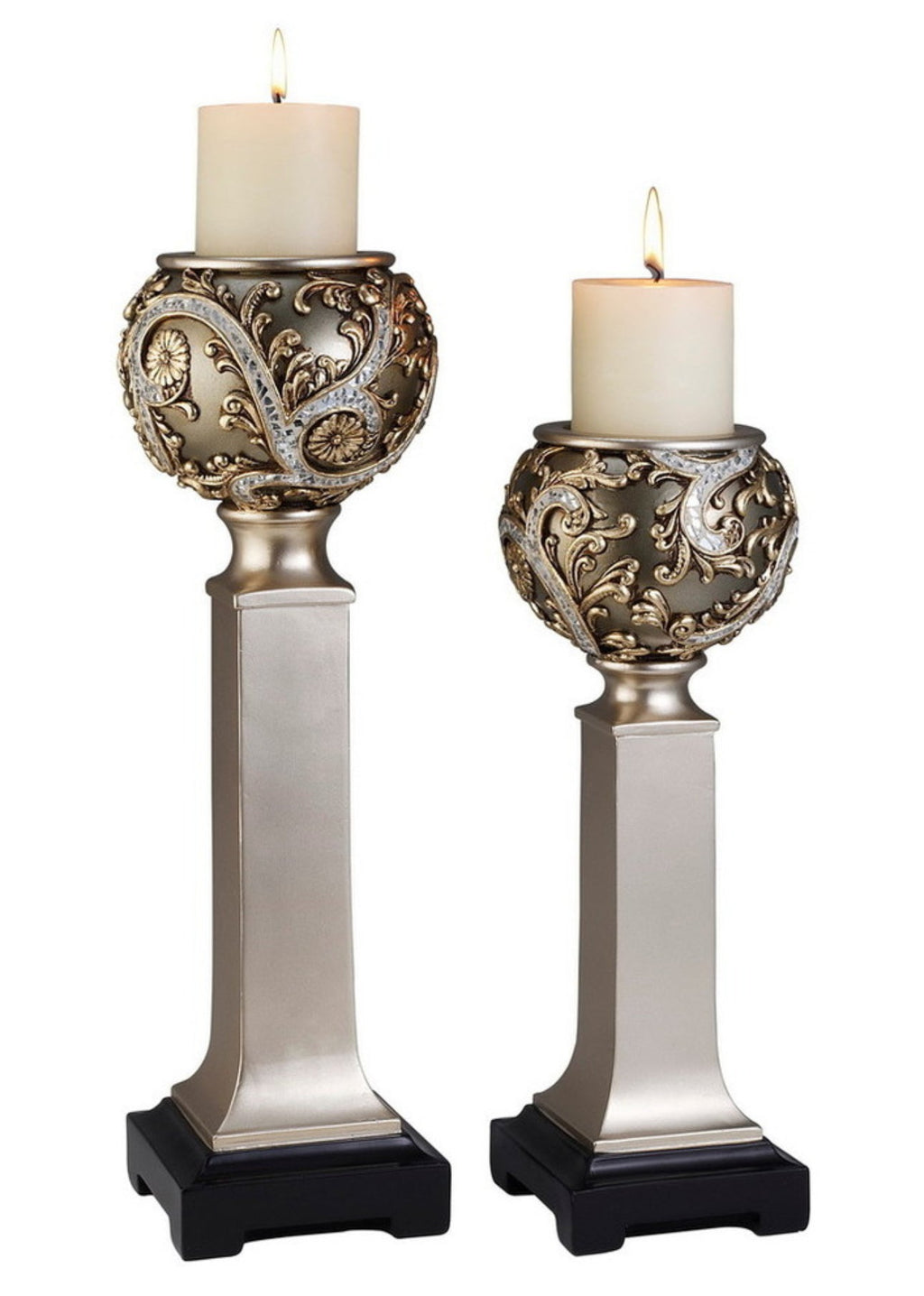 Elegant silver vine design decorative 5 pc Set