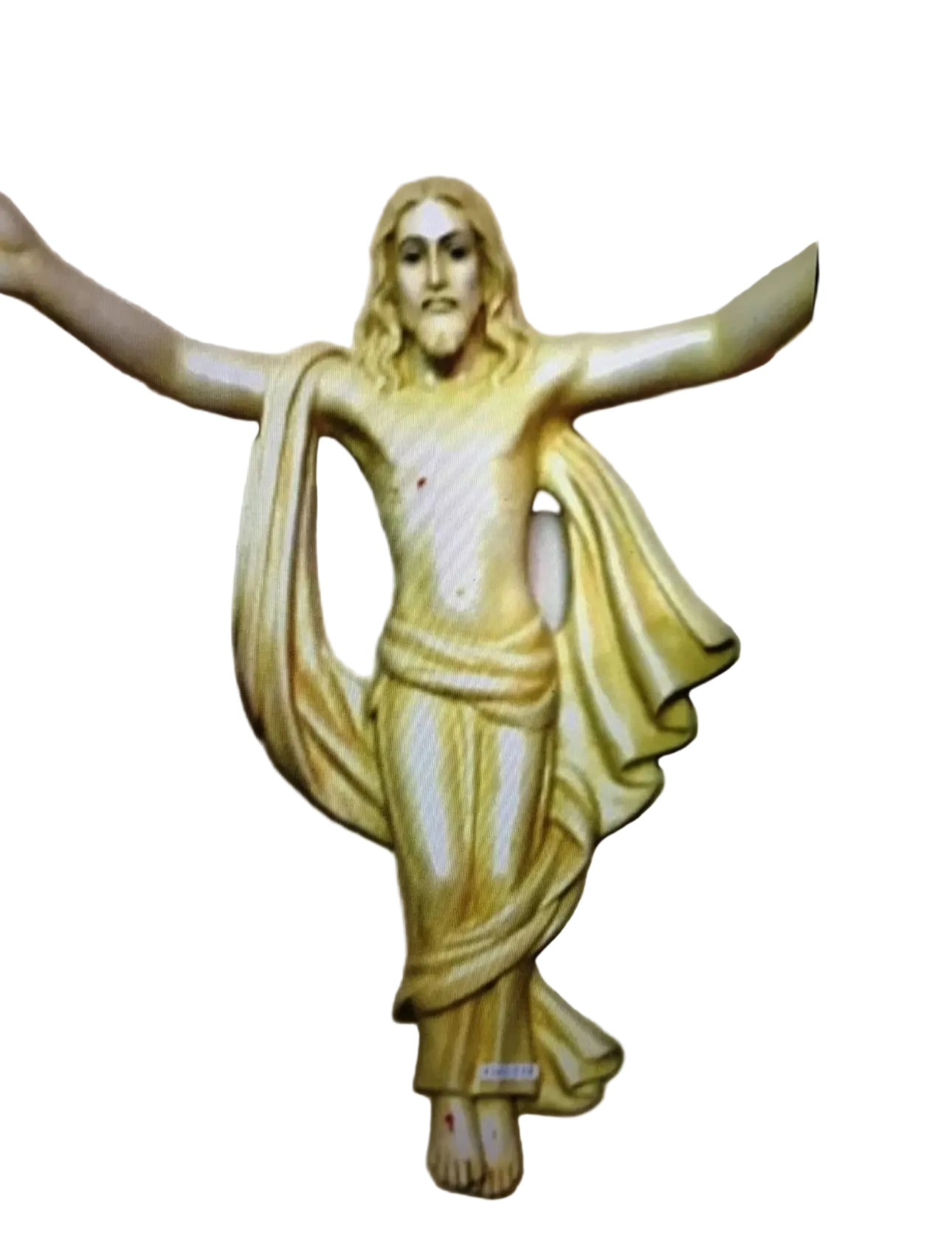 Jesus’s Christ wall sculpture in yellow