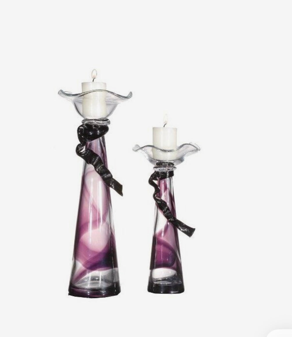 Nastro Viola candle holder