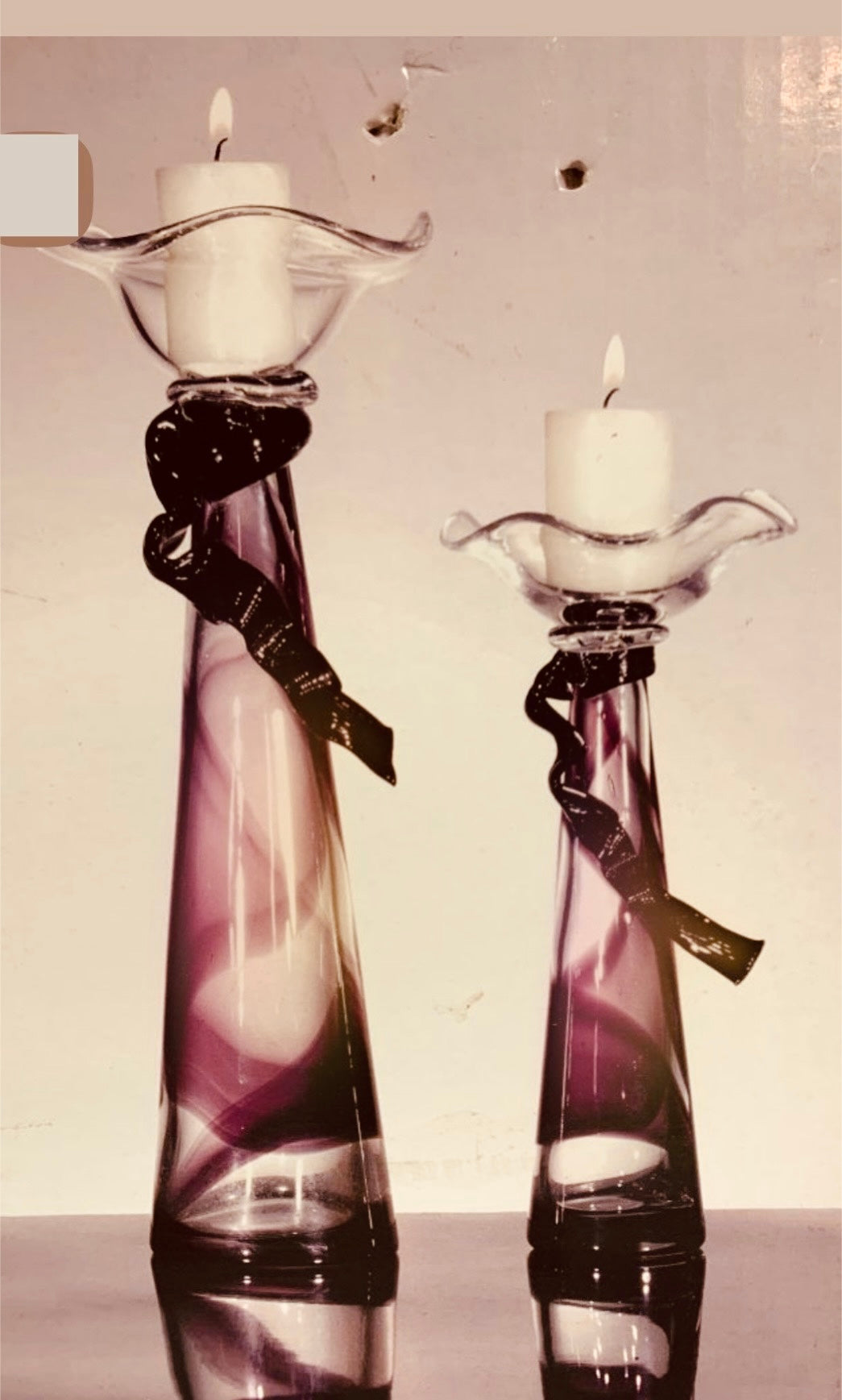 Nastro Viola candle holder