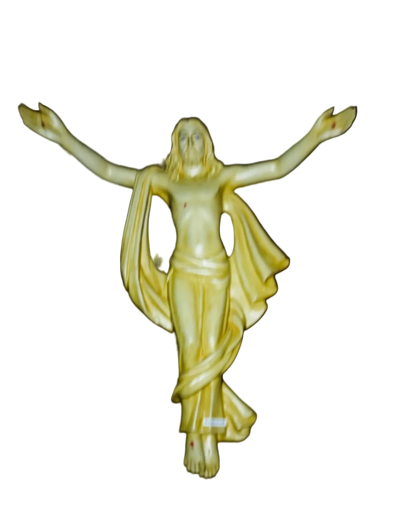 Jesus’s Christ wall sculpture in yellow