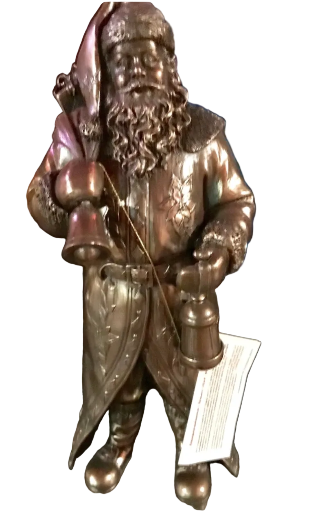 Santa & Lantern (Bronze)