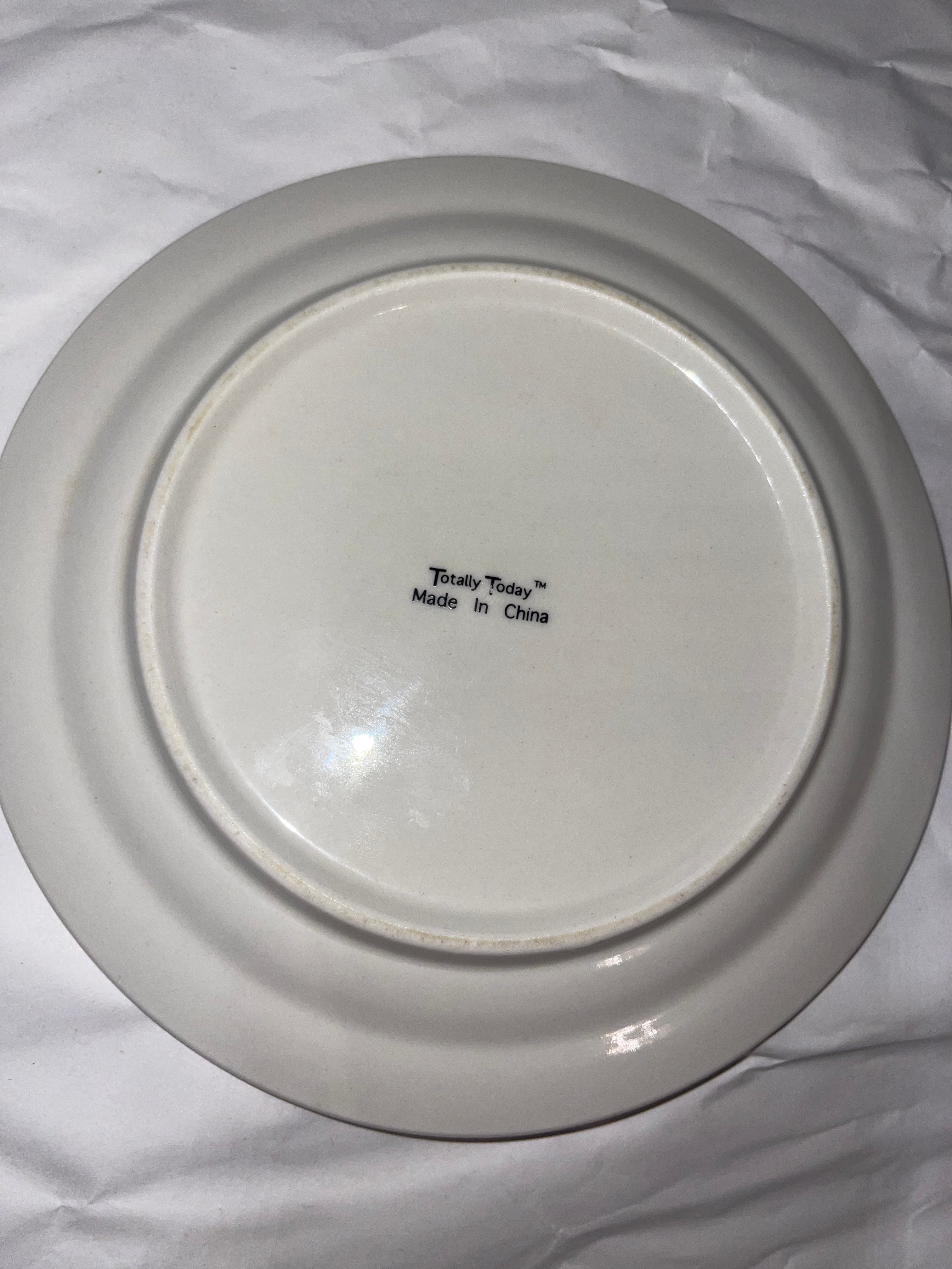 Totally today, decorative plate