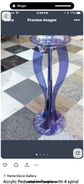 Acrylic Helix Spiral Pedestal Stand