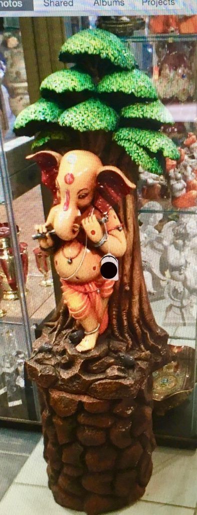 Lord Ganesha Standing Under The Tree Statue sculpture