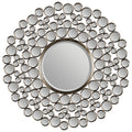 Andromeda Mirror - Round, Satin Nickel Plated Metal RW-MT849
