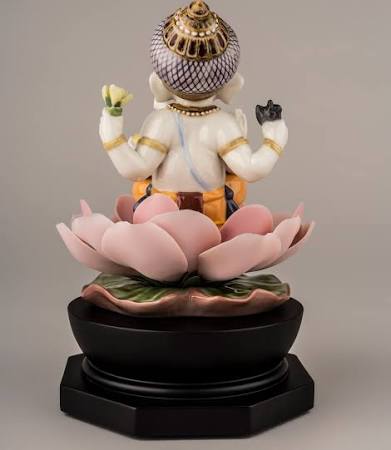Lladro Padmasana Ganesha Figurine